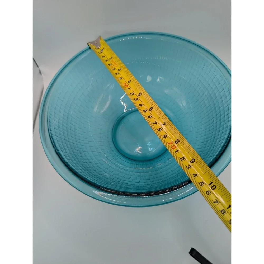 Pyrex glass peacock